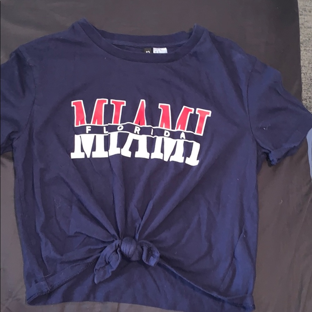 Miami Florida cropped tee
